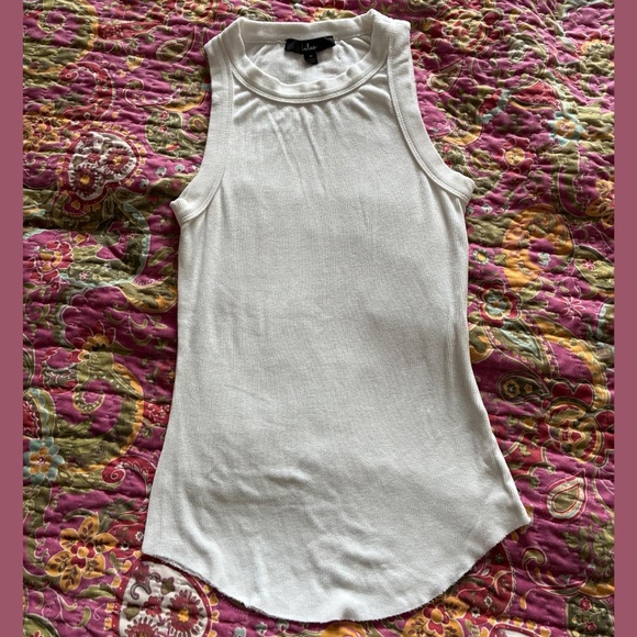 Lulus Off White Ribbed Tank Top - Picture 6 of 7